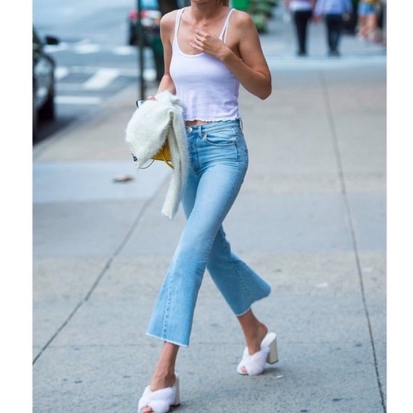 Maje Prudy Crop Flare Jeans - Picture 1 of 8